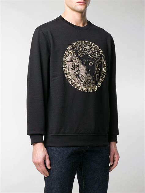 versace medusa logo sweatshirt|Versace Medusa shirt men's uk.